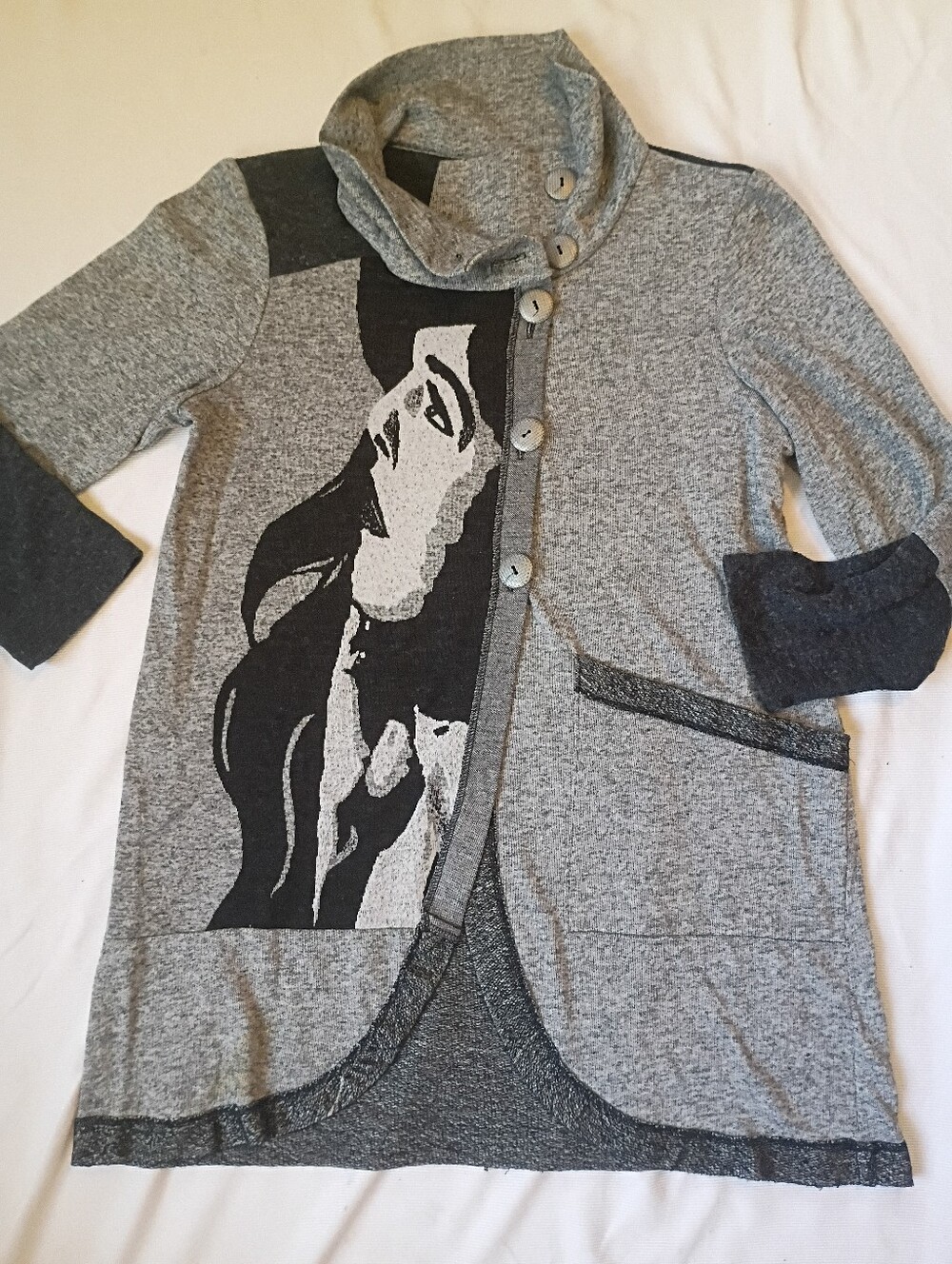 ZoE Women's Long Length Graphic Sweater